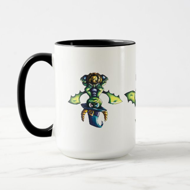 Mug Conception magique du dragon d'Halloween (Gauche)