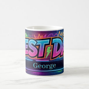Mug Conception "MEILLEUR PÈRE" avec espace réservé pou