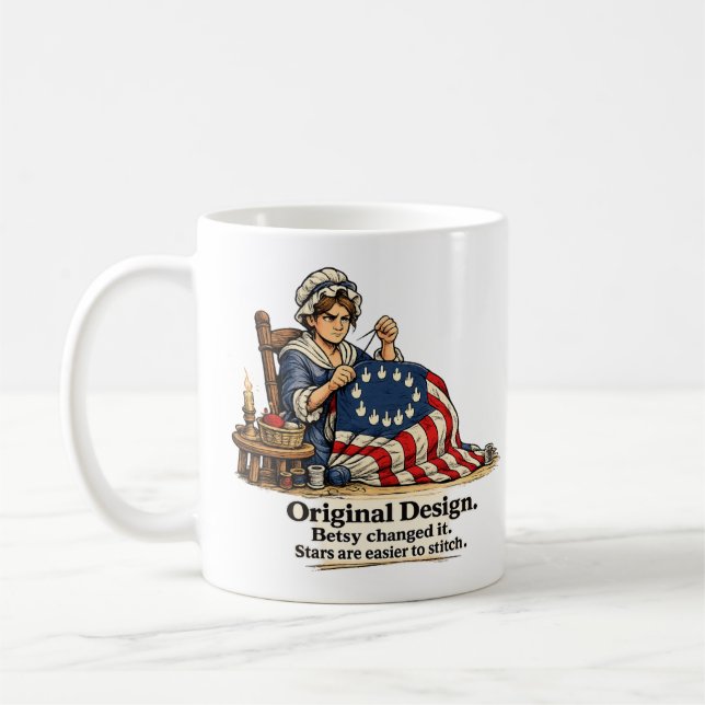 Mug Conception originale du drapeau Betsy Ross  (Gauche)