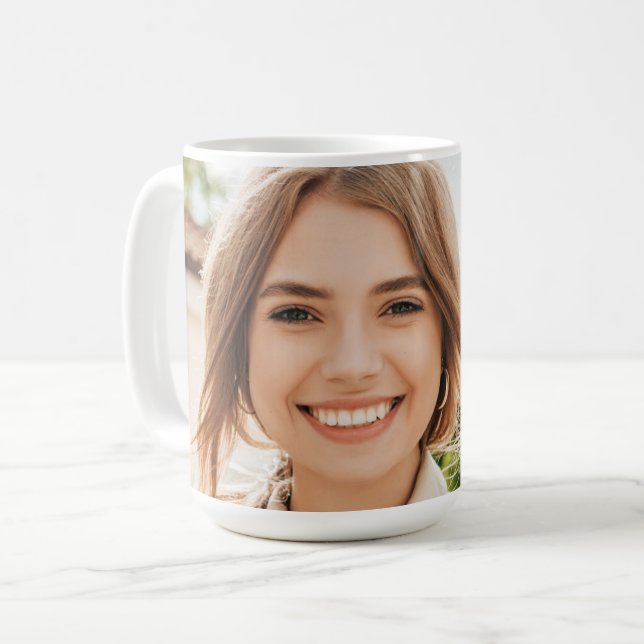 Mug Conception personnalisée du texte photo (Devant gauche)