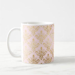 Mug Conception personnalisée Vintage rose et or