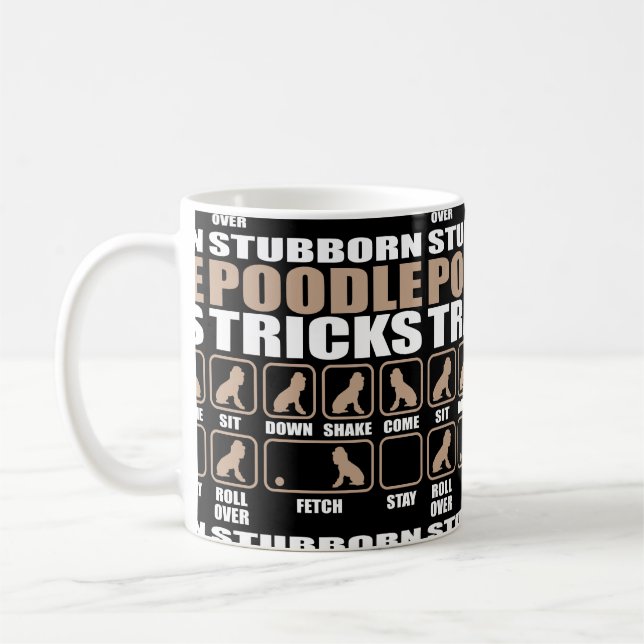 Mug Conception têtue de tours de caniche (Gauche)