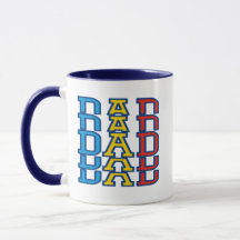 Conception vibrante Papa Café Mugs, Fête des pères