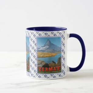 Mug Conception vintage de Suisse, Zermatt, Matterhorn