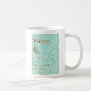 Mug Conception vintage d'or de Paris