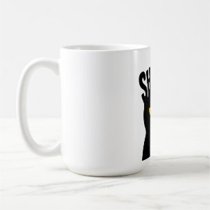 Mug Conception Yeux de Chat Noir Mystérieux