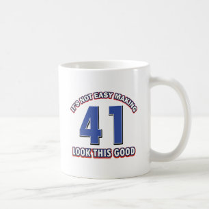 Mug conceptions d'anniversaire de 41 années