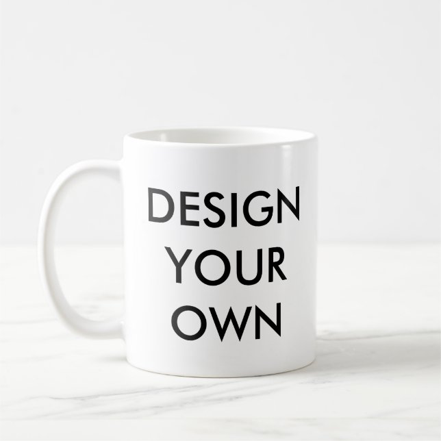 Mug Concevez votre propre Musique blanche personnalisé (Gauche)