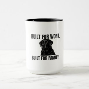 Mug Conçu pour le travail. Conçu pour la famille. Café