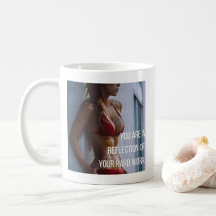 Mug Condition physique féminine Mots inspirants - Trav