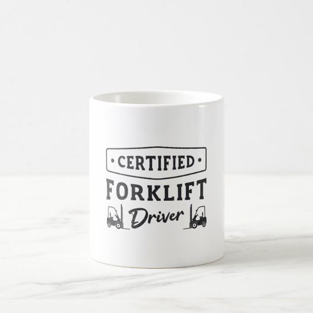 Mug Conducteur de chariot élévateur à fourche certifié (Centre)