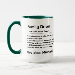 Mug Conducteur de Famille Personnalisé Conduite Quot