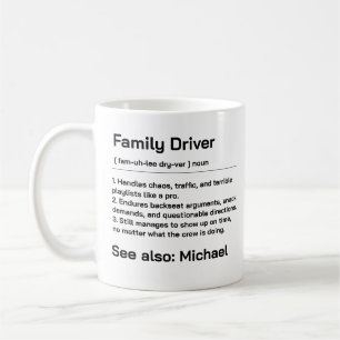 Mug Conducteur de Famille Personnalisé Conduite Quot