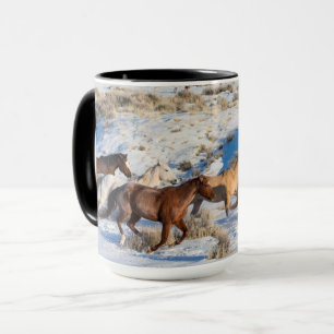 Mug Conduite de chevaux en hiver au Hideout Ranch