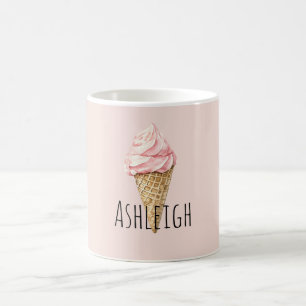 Mug Cône de glace rose