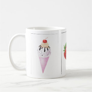 Mug cônes de fraise