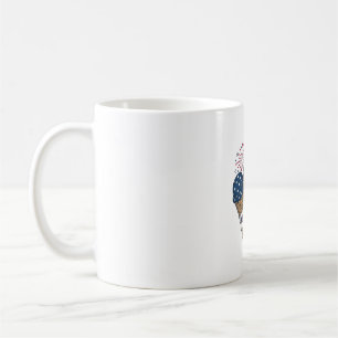 Mug Cônes de glace patriotiques vintage 4 juillet S