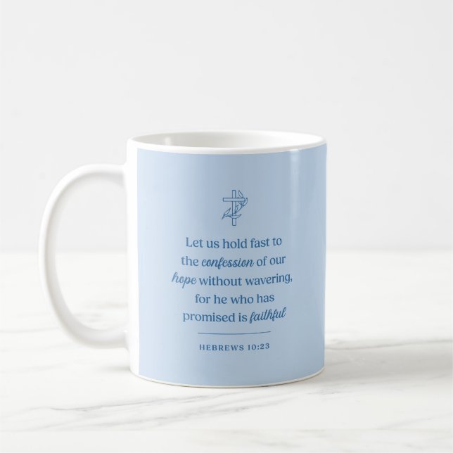 Mug Confession d'espérance chrétienne (Gauche)