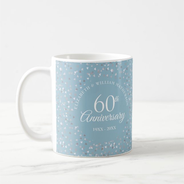 Mug Confetti des Coeurs du 60e anniversaire (Gauche)