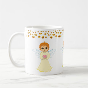 Mug Confettis d'ange et de points dorés