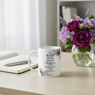 Mug Confiance dans le Seigneur floral