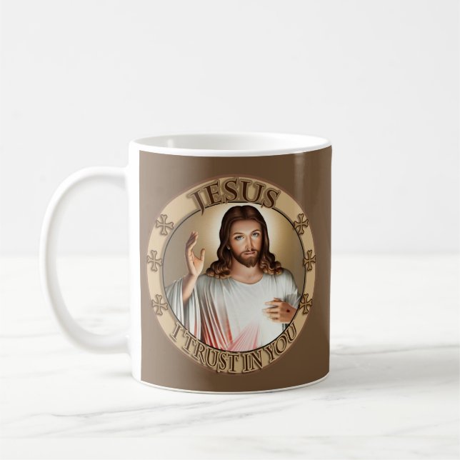 Mug Confiance divine de Jésus I de pitié dans vous (Gauche)