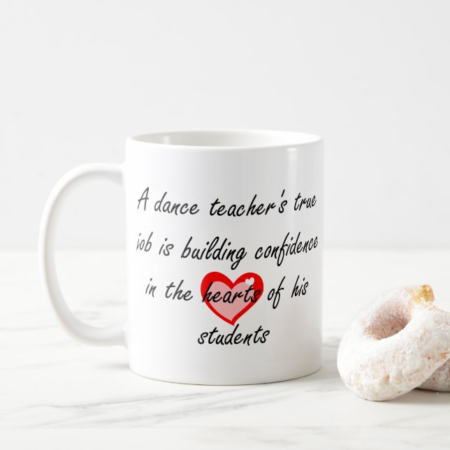 Mug Confiance masculine du cadeau | de considérant de (Avec donut)