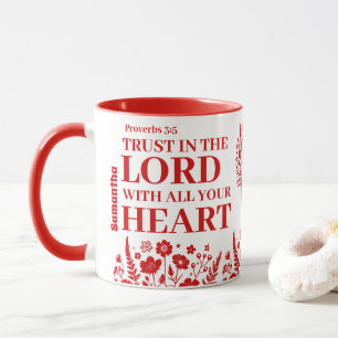Mug Confiance personnalisée dans le don chrétien du Se