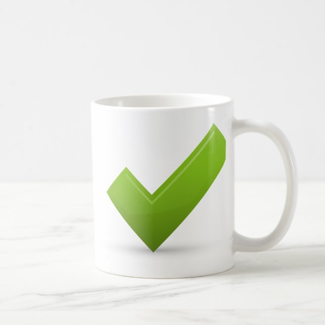Mug confirmer-679245 MARQUE DE CONTRÔLE VERT JOURNAL S (Droite)