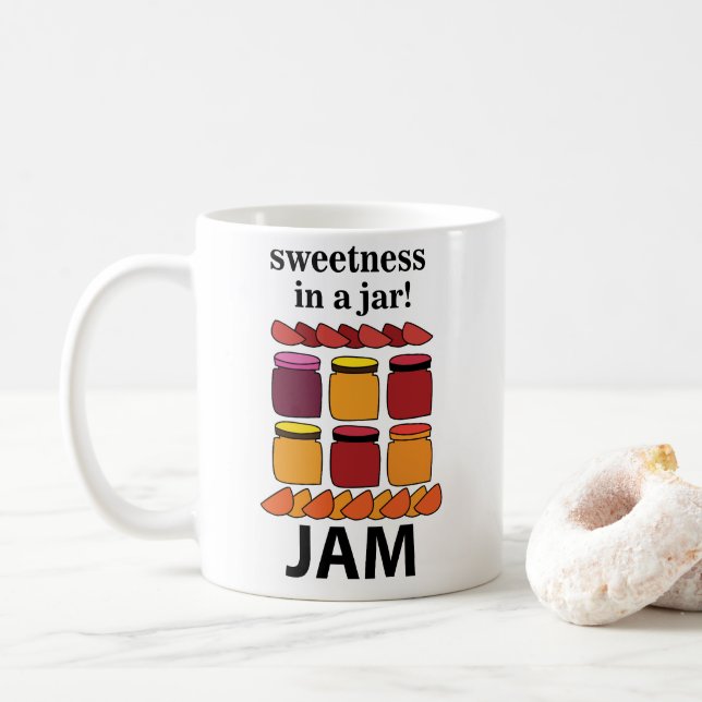 Mug Confiture de fruits douceur dans un pot Confiture  (Avec donut)
