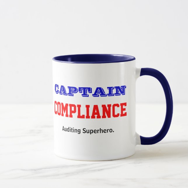 Mug Conformité du capitaine | Audit Superhero Auditor (Droite)