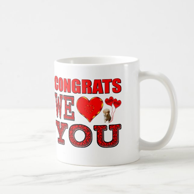 Mug Congrats nous vous aimons (Droite)
