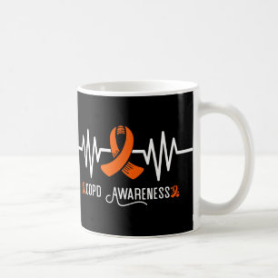 Mug Connaissance du cuivre Heartbeat Orange Ribbon Cop