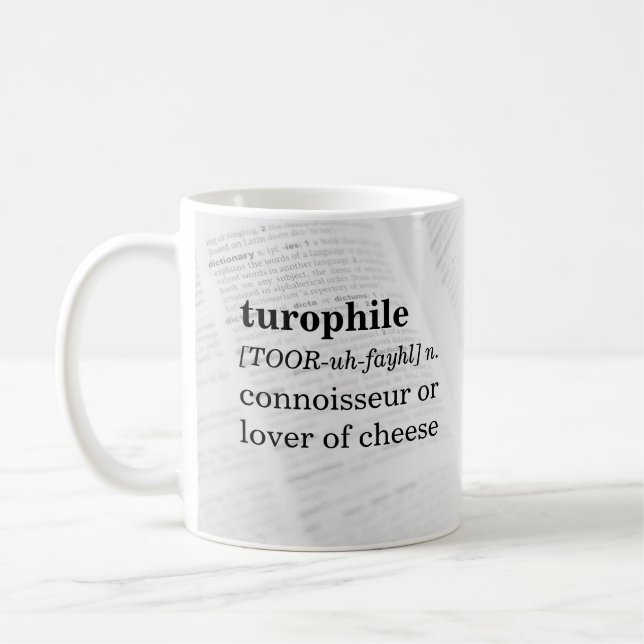 Mug Connaisseur de Turophile de fromage (Gauche)