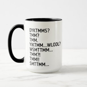 Mug Connaissez-vous l'homme au muffin mug, DYKTMM, hom