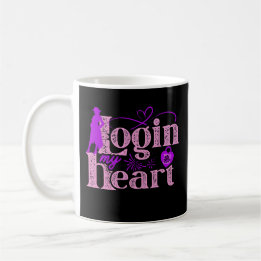 Mug Connectez-vous à mon coeur. Saint Valentin.Mug