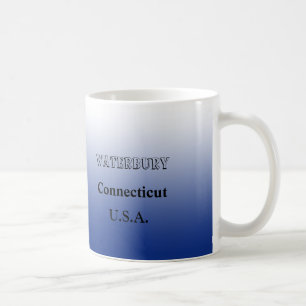 Mug - Connecticut State Map avec la ville