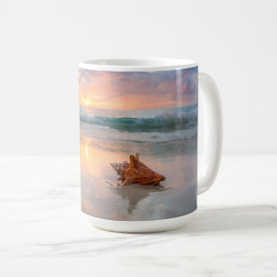 Mug Conque Shell sur la plage   Jamaïque