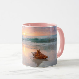 Mug Conque Shell sur la plage   Jamaïque