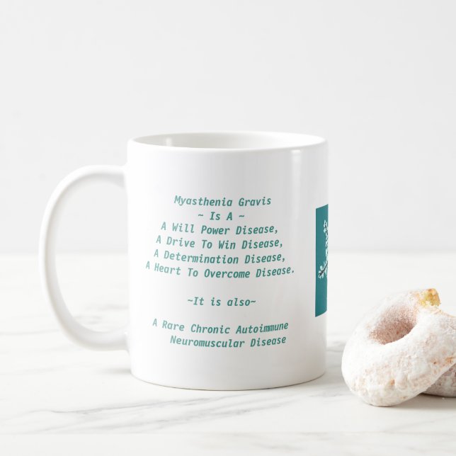 Mug Conscience de myasthénie gravis (Avec donut)