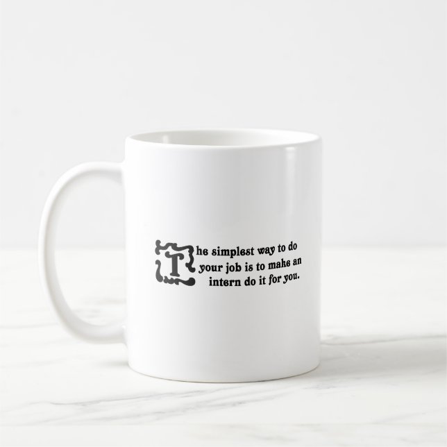 Mug Conseil sur réaliser votre travail le plus (Gauche)