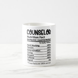 Mug Conseillère en nutrition Facts École Counseling Ca