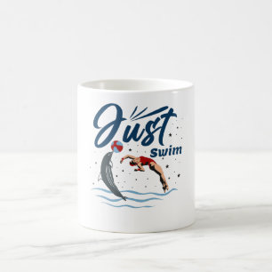 Mug Conserver le calme et la baignade - Conception de 
