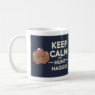 Mug Conserver le calme et la chasse Haggis écossais