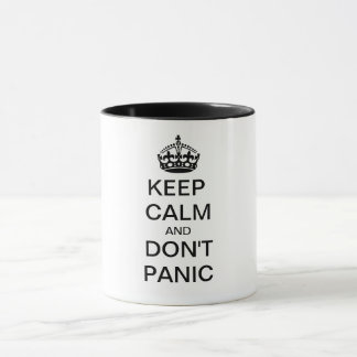 Mug Conserver le calme et ne pas PANIQUER - texte pers