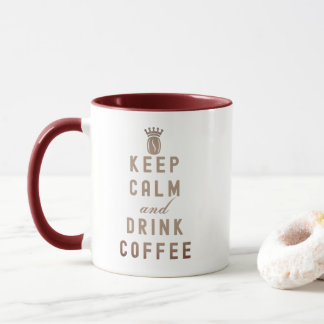 MUG CONSERVEZ CALME ET BOIRE DU CAFÉ - CAFÉ AMOUREUX M