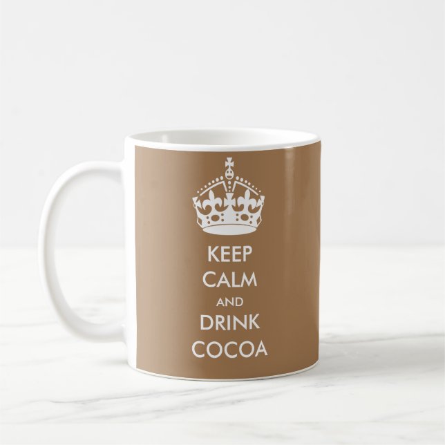 MUG CONSERVEZ LE CALME ET BOIRE DU CACAO (Gauche)