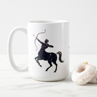 Mug Constellation du Sagittaire - Art linéaire du zodi