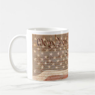 Mug Constitution et drapeau américain Patriotique