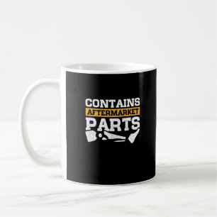 Mug Contient une prothèse de jambe amputée pour pièces